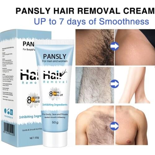 2 pack of painless hair removal effective body, legs and hands hair removal cream for shaving and depilation