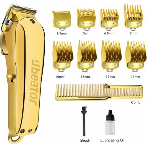 New All-metal Professional Hair Clipper Electric Push Shear Cordless Hair Trimmer for Men Powerful Hair Cutting Machine