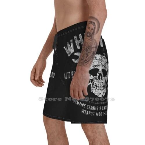 Whistler Auto Body And Metal Shop MenS Summer Short Pants Beach Shorts Vampire Blade Abraham Comics Wesley Snipes Safe House