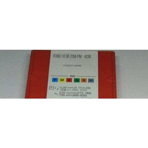 ORIGINAL 10PCS CARBIDE INSERT R390-180620M-PM4230