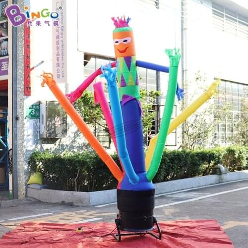Personalized 2.4mH Inflatable Waving Air Dancer For Shop Decoration / Air Blown Colorful Sky Dancer - BG-A1351-3