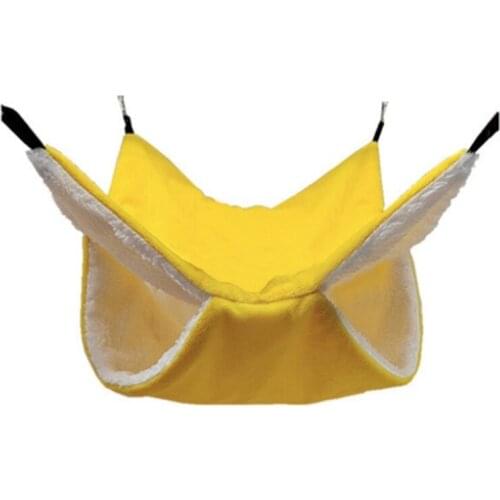 Plush Hamster Hammock Squirrel Ferret Rabbit Pet Bed Double-layer Thicken Warm Sleeping Bag Nest Hanging Cage House Wholesales