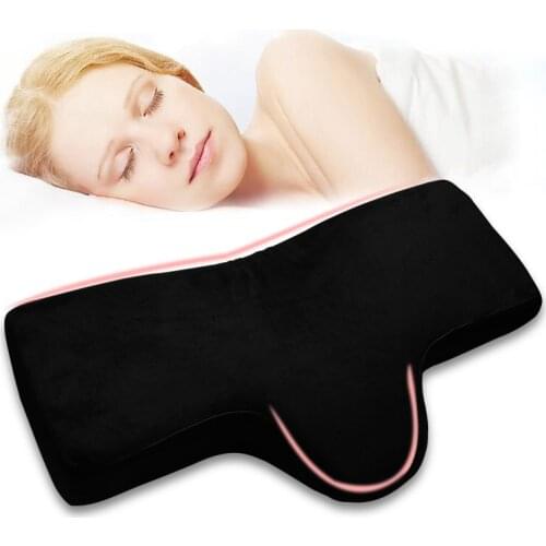 Black Memory Pillows for Eyelash Extension Soft Lashes Pillow for Salon or Sleeping Velvet Material Pilllow Women Makeup Tools