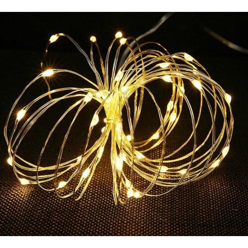 Christmas Lights LED Fairy Lights 3M String 5M 10M Battery-operated Garland Festoon LED Light 2M Decorations for Home 5z