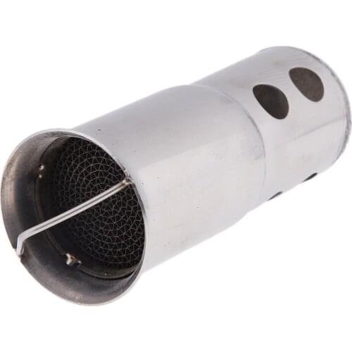 Removable 2" Dia. Stainless Steel Motorcycle Exhaust Pipe Silencer Muffler
