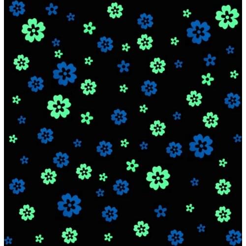 Glow in the Dark Flower Wall Stickers for Kids Rooms DIY Decoration Home Decor Luminous Wallpaper Kindergarden Background Decals