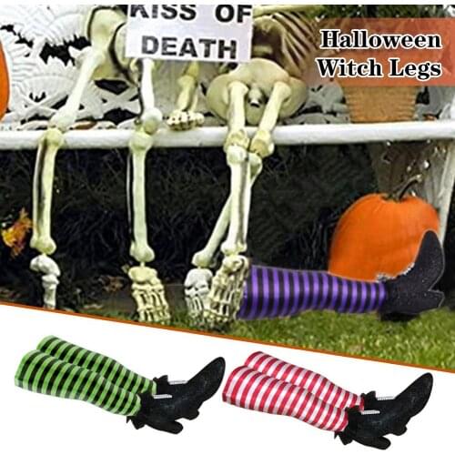 Halloween Witch Legs Ornament Creative Cloth Halloween Horrible Hanging Pendant Party Supplies Decor For Home Bar Party Supplies