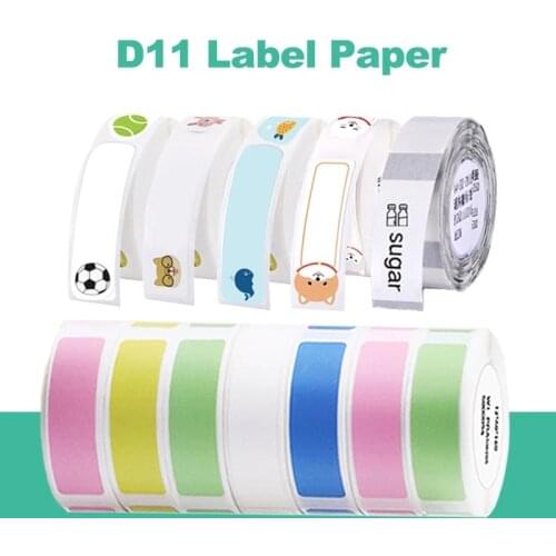 Waterproof Anti-Oil Niimbot Mini Label Printer Paper Printing Label Price Label Pure Color Scratch-Resistant Label Sticker Paper