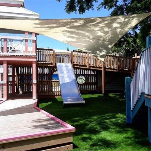 Waterproof Sun Shelter Triangle Sunshade Protection Outdoor Canopy Garden Patio Pool Shade Sail Awning Camping Shade Cloth Large