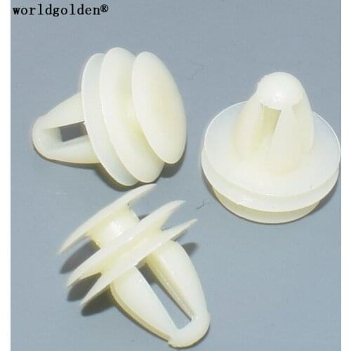 Worldgolden 10pcs plastic fasteners Door Trim Retainer Japanese Car