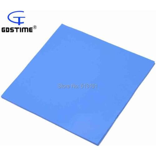2PCS/Lot Gdstime 100mmx100mmx4mm GPU CPU Heatsink Cooling Conductive Silicone Thermal Pads