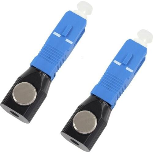 2pcs/lot SC Fiber Flange Fiber Round Type SC/UPC Bare Fiber Adapter