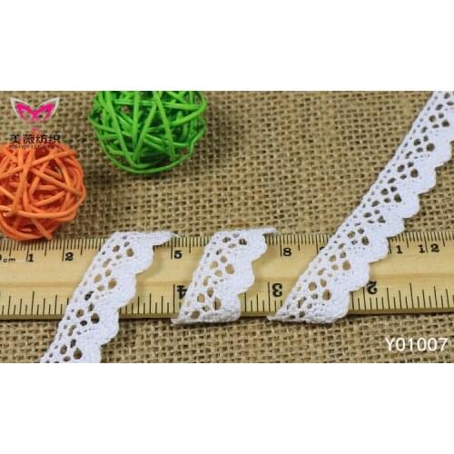 5/yard 1.2 cm of diy cotton lace Cloth art sofa Y01007 lace curta material DIY fashion