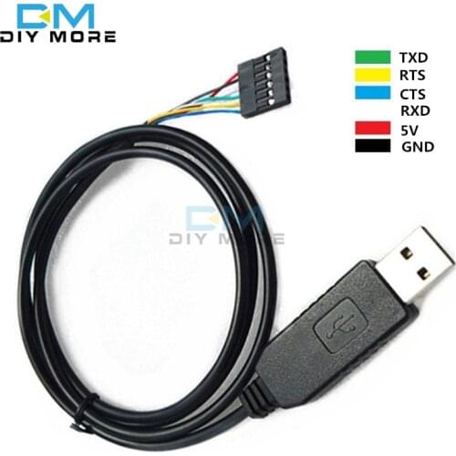 6Pin FTDI FT232RL FT232 Module For Arduino USB to TTL UART Serial Wire Adapter RS232 Download Cable Module LED Indicator