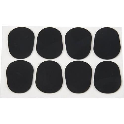 8pcs Alto/Tenor Saxophone Sax Mouthpiece Patches Pads Cushions Black---0.8mm