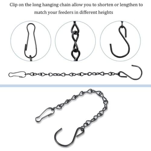 9 Pcs Hummingbird Feeders Accessory Set Ant Guard Moat Hooks Hanging Chains Humm