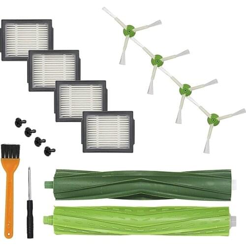 Promotion!16 Pcs Replacement Parts for IRobot Roomba I7 I7+ I3 I3+ I4 I6 I6+ E5 E6 E7 I8 I8+/Plus Vacuum Cleaner, Rubber Brushes