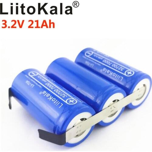 LiitoKala 3.2v 14ah 21ah 28ah 35ah Lifepo4 Battery Cells High Discharge 90A Battery for Electric Motor Battery Pack Diy