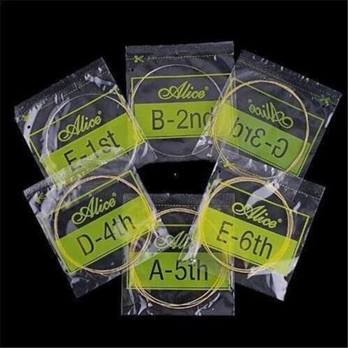 Alice A406 012-053 (1st-6th/set 5sets/lot) Acoustic guitar strings guitar parts Musical Instruments accessories wholesale