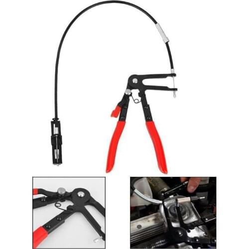 Auto Vehicle Tools Cable Type Flexible Wire Long Reach Hose Clamp Pliers For Car