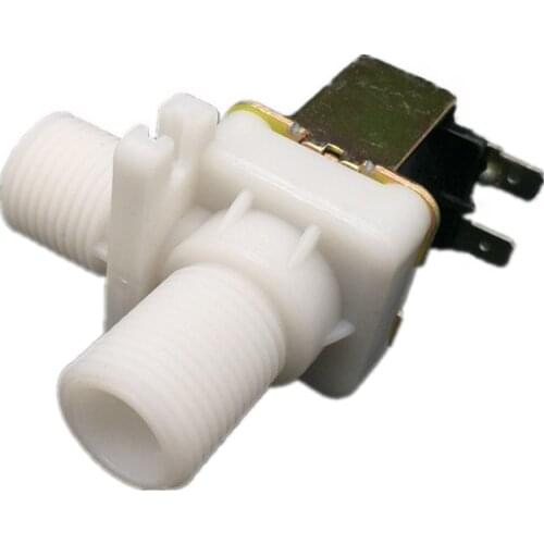 Free shipping hot sale Solenoid valve 1/2" 12V DC Plastic water valve Right Angle type 90 degree