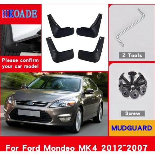 Car Fender Mud Flaps For Ford Mondeo MK4 2012~2007 Mudguards Splash Guards Fender Mudflaps Car Fender Accessories