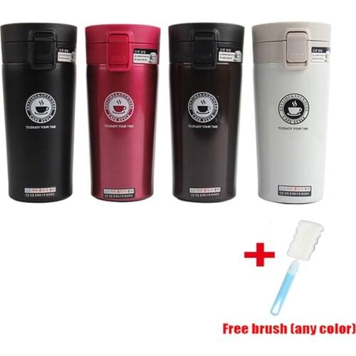 Water Bottle Double Stainless Steel 304 Tumbler Coffee Mug Leak-Proof Thermos Mug Travel Thermal Cup Water Bottle For Gifts