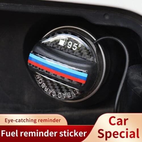 Car Fuel Tank Stickers Auto Oil Cap Interior Parts Carbon Fiber Protector Car Stickers For BMW Universal Sticker Car Accessories