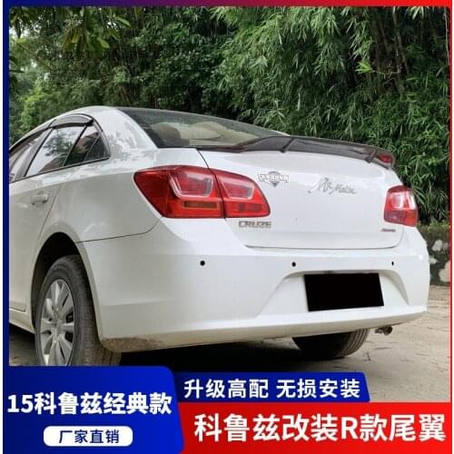 For Chevrolet Cruze 2015 high quality Carbon Fiber rear boot Wing Spoiler Rear Roof Spoiler Wing Trunk Lip Boot Cover