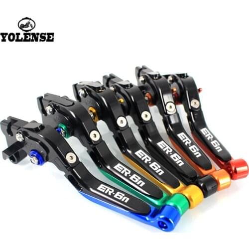 For KAWASAKI NINJA ER-6N ER6N ER 6N 2006 2007 2008 Motorcycle Accessories Folding Extendable Brake Clutch Levers