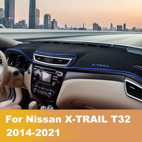 For Nissan X-trail t32 2014 2015 2016 2017 2018 2019 2020 2021 LHD Car Dashboard Cover Mat Pad Instrument Platform Desk Carpet