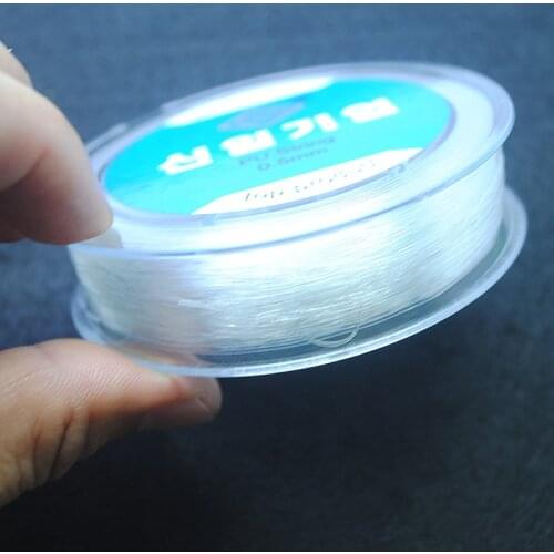 1 roll import elastic wire PU strings good quality 0.5mm0.6mm0.7mm0.8mm1.0mm jewelry wire women bracelets making accessories