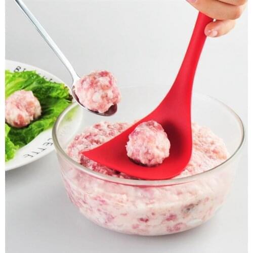 Meatball Spoon Non-stick Long Handle Kitchen Accessories Easy To Make Meatballs Meat Making Tools Kitchen Tools