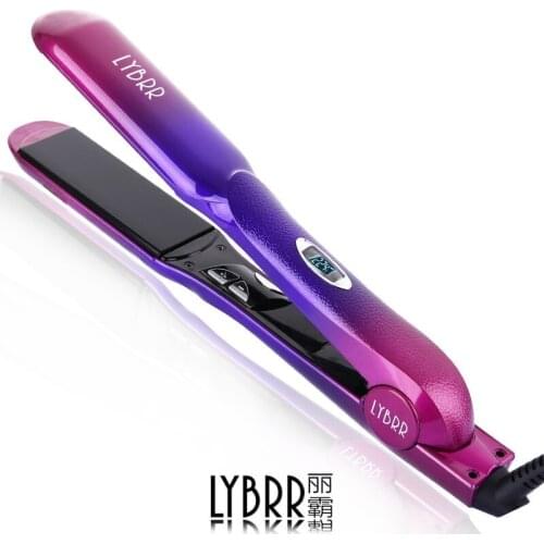 LYBRR Straight Hair Splint Ceramic Wet and Dry Hair Straightener Does Not Hurt The Hair Perm Stick Negative Ion Electric Splint