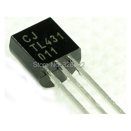 100pcs TL431A TL431 TO-92 Programmable Voltage Reference