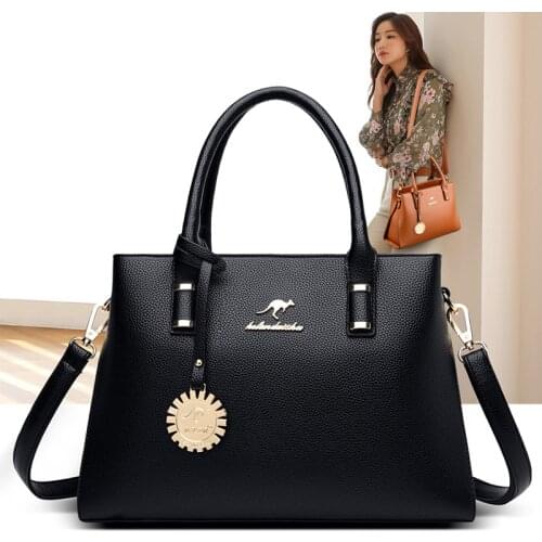 Leather Casual Crossbody Bags for Women 2020 Ladies Luxury Designer Tote Handbag Top-Handle High Quality Shoulder Bag Sac A Main