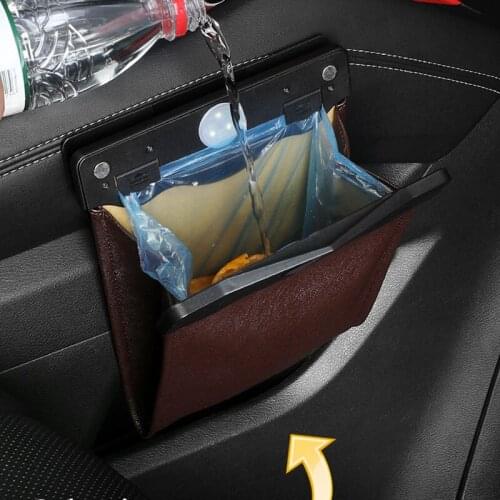 LED Car Organizer Backseat Storage Bag Magnetic Auto Trash Holder for Jaguar XF XJ XJS XK S-TYPE X-TYPE XJ8 XJ XF XJL XJ6 XKR XK
