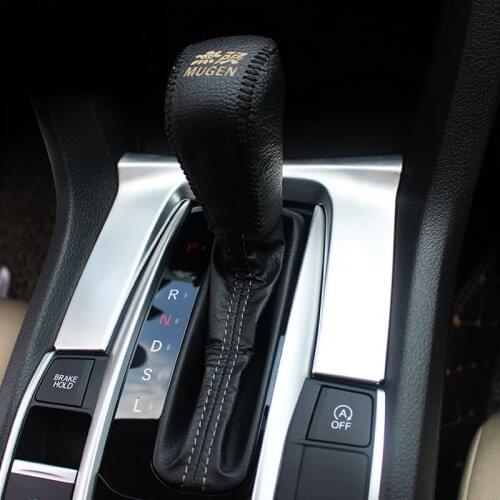Interior Matte Gear Shift Panel Frame Cover Trim For Honda Civic 10th Gen 4DR 2016 2017