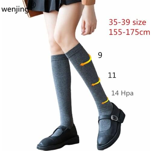 Wj20209A5 Autumn thigh high long hosiery girl tube socks cotton stocking