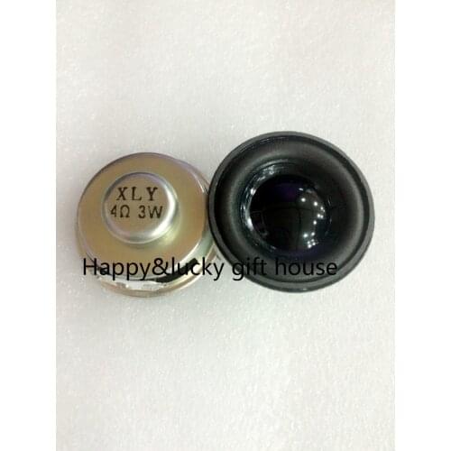 YYT 2PCS Black speakers 3W 4R 3 watt 4 ohm speaker Mini Amplifier special rubber plastic edge