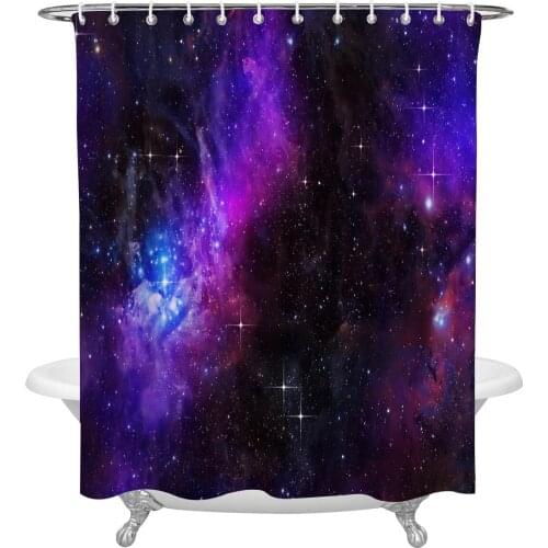 Waterproof Shower Curtains Starry Sky Universe Starlight Shower Curtain Frabic Polyester Bathroom decor Curtain