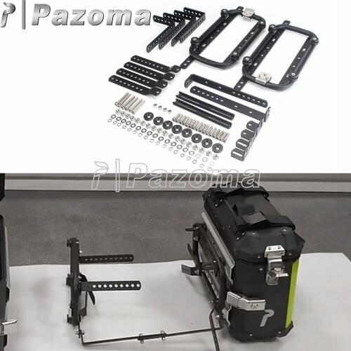 1Set Steel Motorcycle Accessories Universal Side Box Bracket Rear Luggage Case Carrier Saddle Storage Trunk Mounting Holder