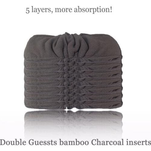 Babyfriend Reusable Bamboo Cotton Insert Baby Cloth Diaper Mat Bamboo Charcoal Nappy Inserts Changing Liners Cotton Inserts