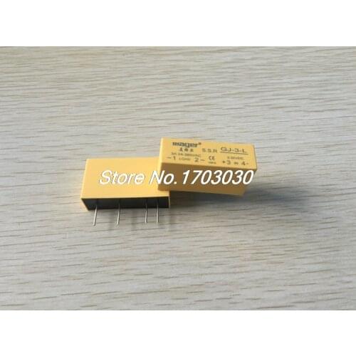 2 pcs GJ-3-L DC-AC PCB SSR In 3-32VDC,Out 24-380V AC 3A Solid State Relay