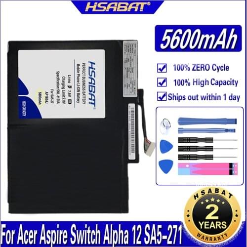 HSABAT AP16B4J 5600mAh Laptop Battery for Acer Aspire Switch Alpha 12 SA5-271 Batteries