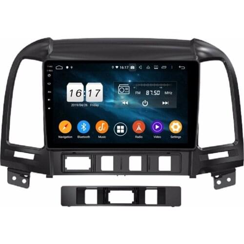 9 inch Octa Core 8 core Android 9.0 Car Radio DVD player GPS for for HYUNDAI Santa Fe 2006-2012 radio navigation stereo 64G ROM