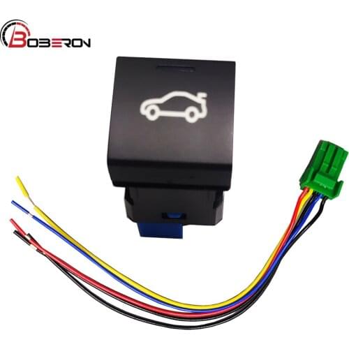 Car LED Light Rear Tailgate Trunk Switch Push Button Boot Release Switch for Toyota Camry 2018 for Avalon Rav4 2019-2020