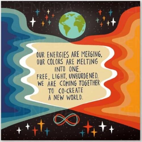 Home Decoration Create a New World Canvas Prints Painting Planet Poster Wall Art Modular Pictures For Bedside Background Frame