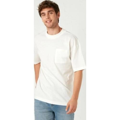 Crew Neck Short Sleeve Basic Oversize T-Shirt Men T Shirts Short Sleeve White 2021 Summer Tops Tees Cotton Printed Streetwear