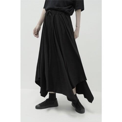 Big size lovers become famous in summer! Irregular skirt both men and women can wear proper skirt